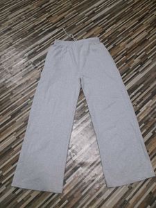Gray Wide Leg Sweatpants