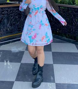 Floral Print Mini Dress