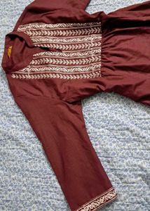 Embroidered A-line Kurti