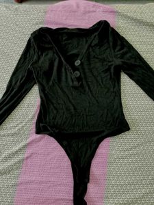 Black Long Sleeve Bodysuit