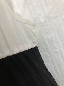 Nautica White &amp; Black Mini Dress