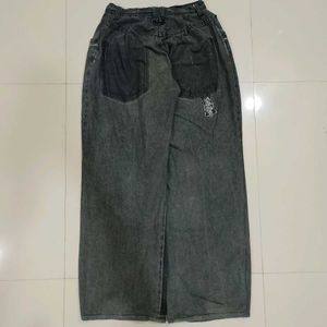 Charcoal Grey Baggy Jeans