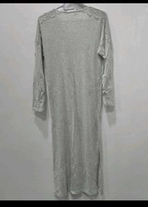 Grey Knit Maxi Dress