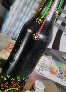 Glass bottle Showpiece Mandala Art