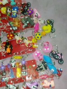 100 Plus Pieces In variety of Cute Keychains