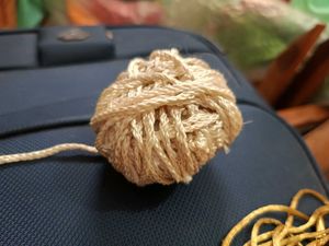 Silk Smooth Finish Dori Yarn Ball Craft Ornament