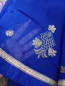Blue Saree
