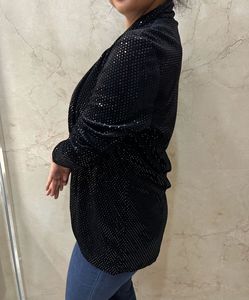 VERO MODA Sparkly Black Blazer