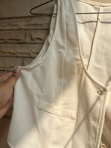 Savana Off White Waist Coat