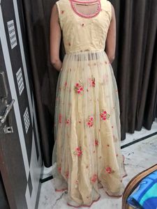 Elegant Embroidered Ethnic Gown