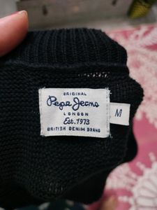 Pepe Jeans Black Knit Sweater