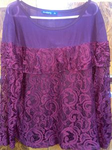 Lace Detail Top XL