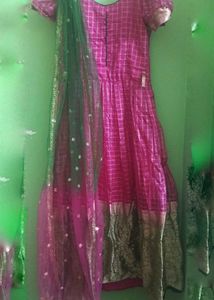 Pink Embroidered Kurta Set