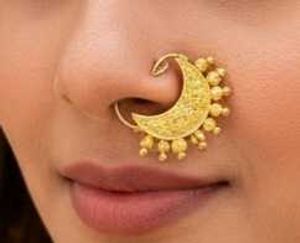 Gold plated Nath Nose pin