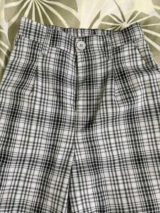 H&amp;M Wide Leg Plaid Pants