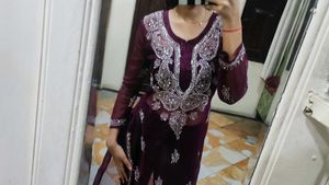 Winecolour Kurta