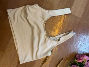 Satin Milkmaid Crop Top