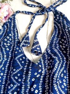 🆕 Trendy Dabu Halter Neck Corset Short Kurta ✨🎀