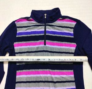 Crocodile Striped Sweater | Bust 32