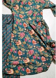 FABNEX Cotton Blend Women Kurta Set