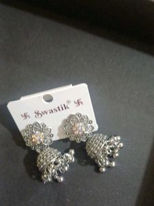 traditional silver jumka