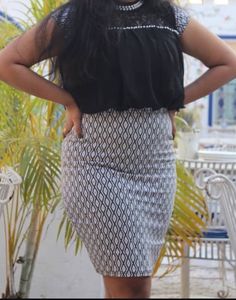 Black And White Bodycon Dress