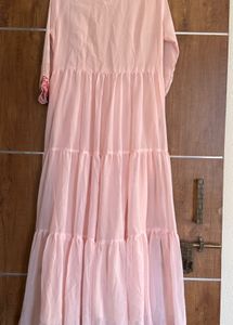 Tiered Embroidered Dress