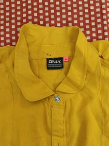 Only Mustard Tie-Neck Tunic