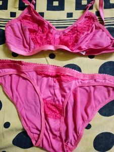Burgundy Bra &amp; Panty Set