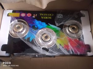 3 BURNER GLASS STOVE