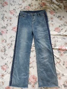 Embellished Flare Jeans