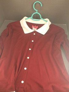 Lucky Charm Ribbed Collar Shirt