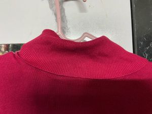 Red Turtleneck Sweater