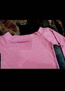 Cute Pink Long Sleeve Top