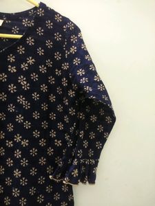 NAYRA Dark Blue Kurti For Women