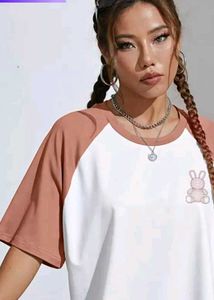 Raglan Tee with Bunny Detail