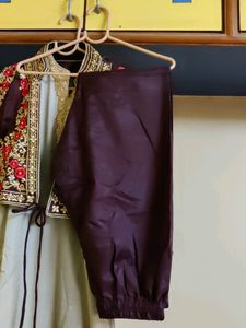 heavy embroidery kurta, pant with detached coat - fully stitched