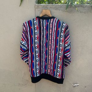 Vintage Coogi Australia 100% Pure New Wool 3D Knit