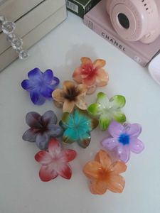 Pulmeria Flower Claw Clips 9