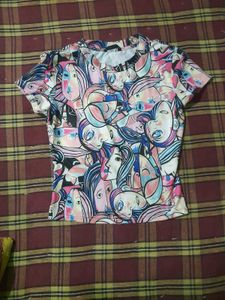 Abstract Print Tee