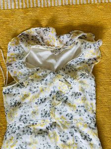 Beautiful Floral Ruffle Maxi Dress