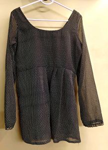 Navy Blue Georgette Aline Kurti