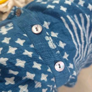 Fabindia Indigo Short Kurti