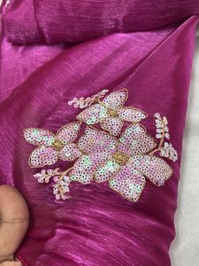 Elegant Embroidered Saree