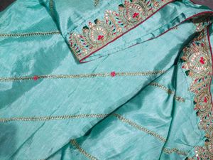 Elegant Turquoise Saree