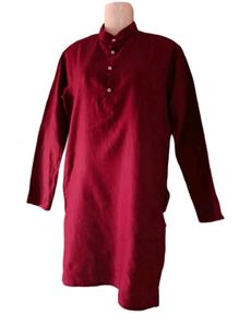 Semi Formal Maroon Kurta For Mens