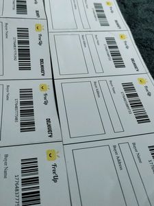 12 SHIPPING LABELS