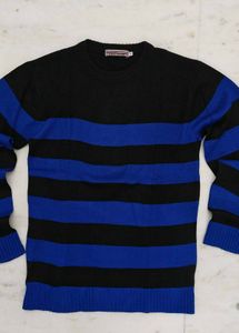 Striped Black and Blue Sweater