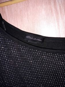 Y2k Sparkly Embelished Black Party Dress | XS