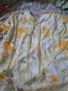 Printed Top With Pretty Sleeves Design